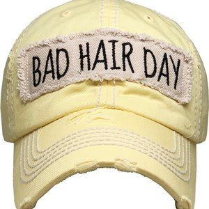 BAD HAIR DAY Distressed Vintage Ballcap